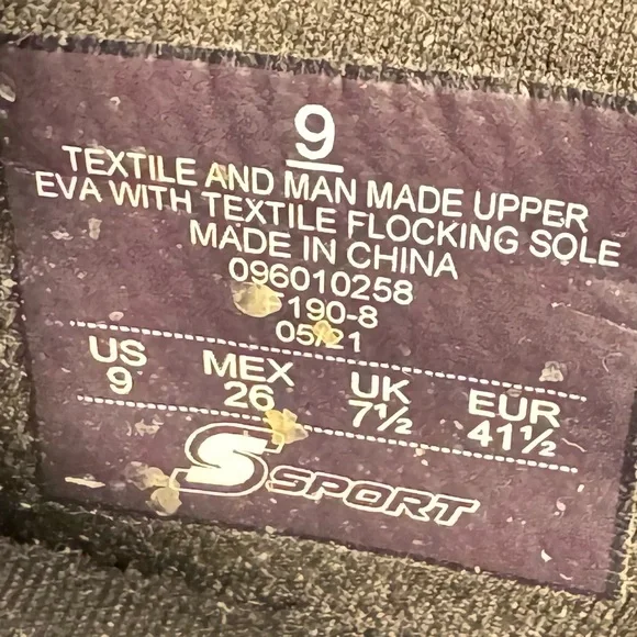 S‎ Sport by Skechers Women's Malvina Slip-On Performance Shoes Black Size 9 - Picture 9 of 9